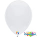 12" White Funsational shown against a plain white background — a latex balloons party item.