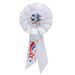 An award rosette ribbon featuring a 3rd place design. Sold as a single piece.