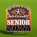 A rectangular yard sign on a metal stake reading 'RIDGEVIEW WARHAWKS SENIOR 2027' with a large star logo, shown standing on green grass.