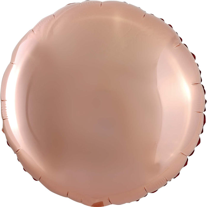 18" Rose Gold Round Mylar | 1ct
