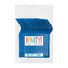 A package of 50 heavy-duty royal blue plastic forks with colorful "Party!" branding displayed on the front label.
