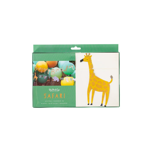 Safari Happy Birthday Banner Set | 1ct