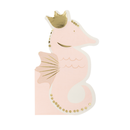 Seahorse Shaped Dinner Napkin | 18ct