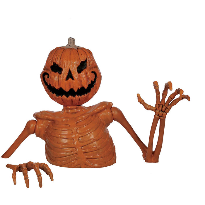 Halloween Ground Breaking Pumpkin Skeleton 48" | 1 ct