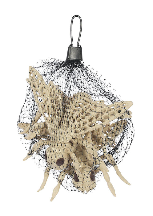 Product photo of the Skeleton Bees on a plain white background. Comes as a set of 3. A Halloween decoration.