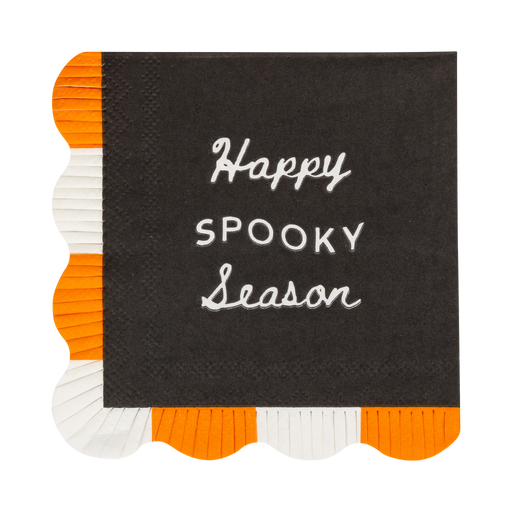 Happy Spooky Season Fringed Napkin | 24ct