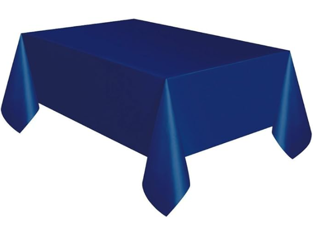 Navy Plastic Rectangle Tabelcover 54x108 | 1ct