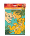 Lion King loot bag pack with Simba and Nala jungle artwork and themed party favor bag packaging.