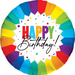 18" Bright Colors Birthday | 1ct
