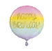18" Gold Pastel Rainbow Birthday Balloon | 1ct