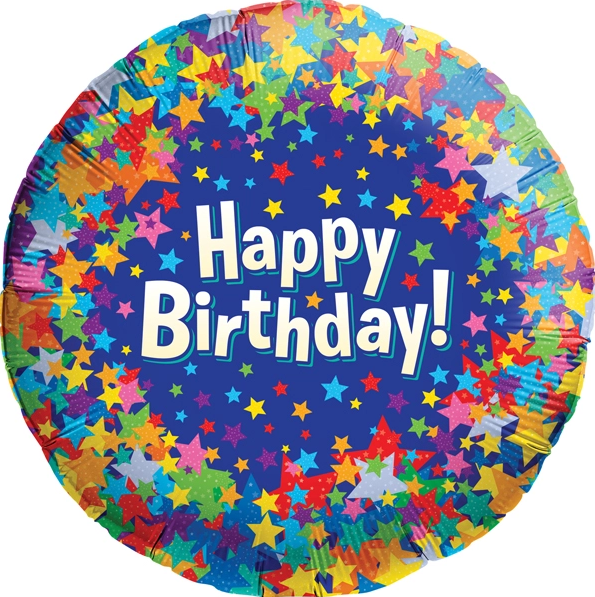 18" Star-splosion Birthday Balloon | 1ct