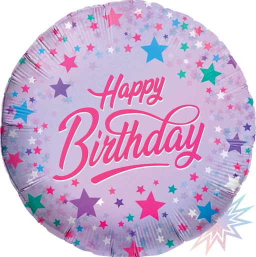 18" Scattered Stars Birthday Balloon | 1ct