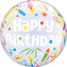 22" Birthday Candles Bubble Balloon | 1ct