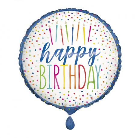 18" Classic Style Birthday Balloon | 1ct