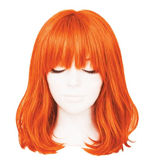 Long Bob Wig - Orange | 1ct