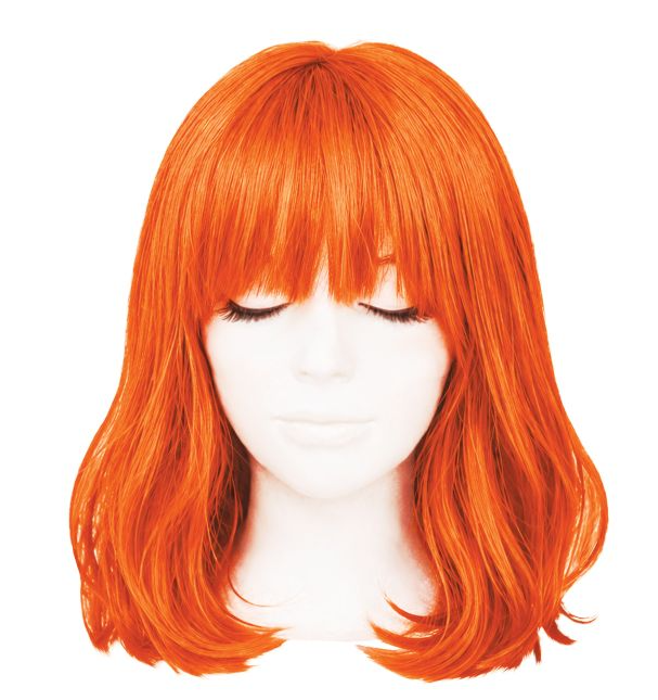 Long Bob Wig - Orange | 1ct