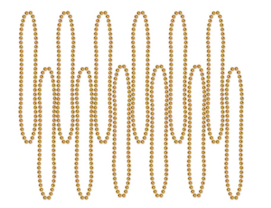 Gold Party Beads - Small Round | 12ct