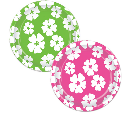 Hibiscus Paper Plates 9" | 8ct