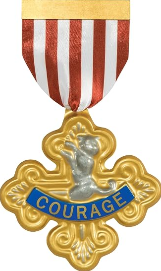 Cowardly Lion Badge of Courage | 1ct