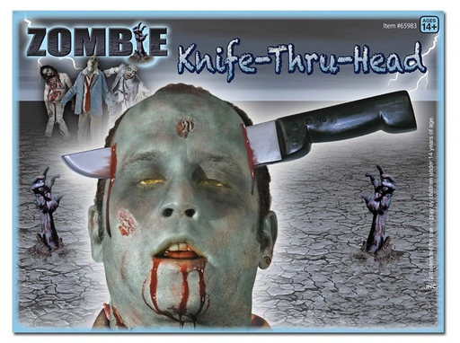 Zombie Knife thru Head | 1ct
