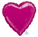 Pink heart-shaped balloon on a white background