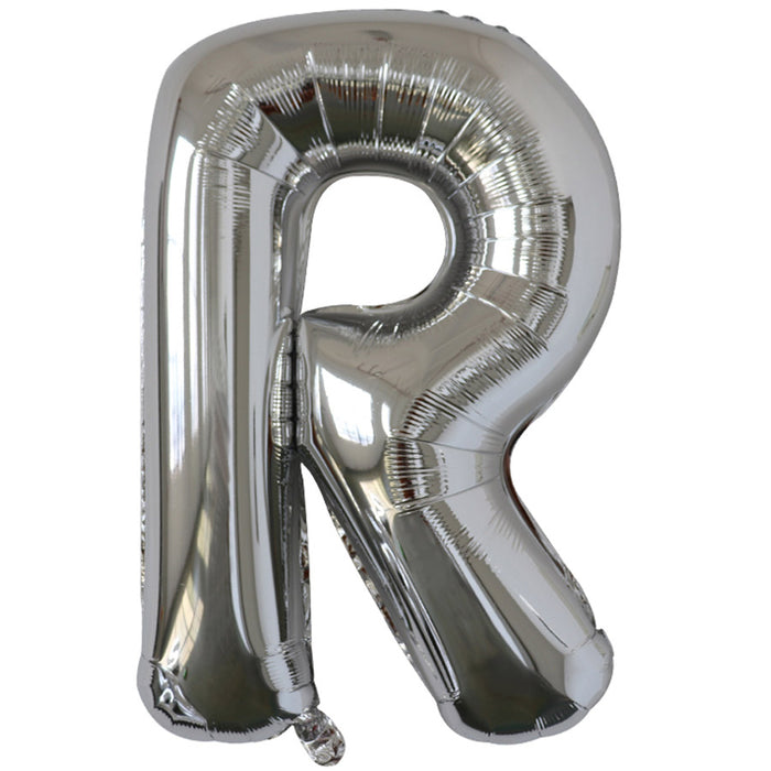 Silver Jumbo Letter Metallic Balloon 34" | 1 ct.