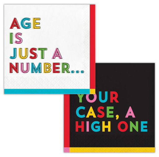 Snarky Celebrations 'Age Is Just a Number' Lunch Napkins | 16ct