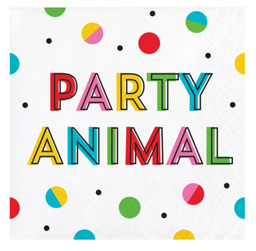 Snarky Celebrations 'Party Animal' Beverage Napkins | 16ct