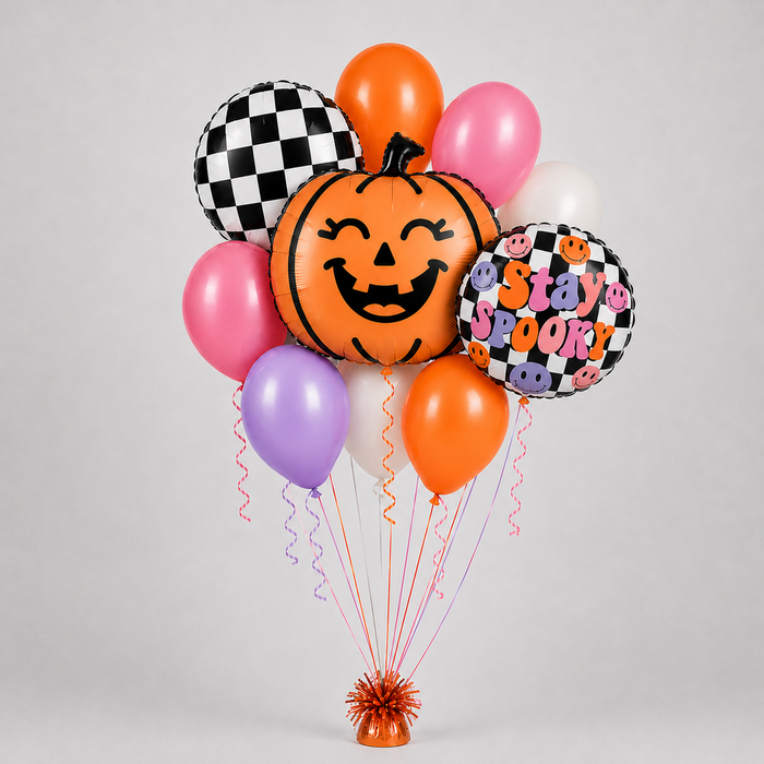 "Stay Spooky Pumpkin" - Simple Bouquet | 11pc