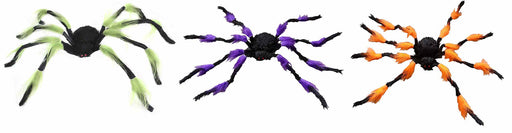 Halloween Assorted Furry Neon Spider 47" | 1 ct