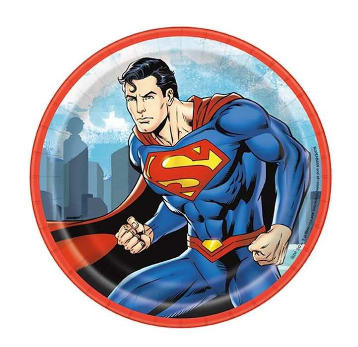 Superman Paper Plates 7in | 8ct