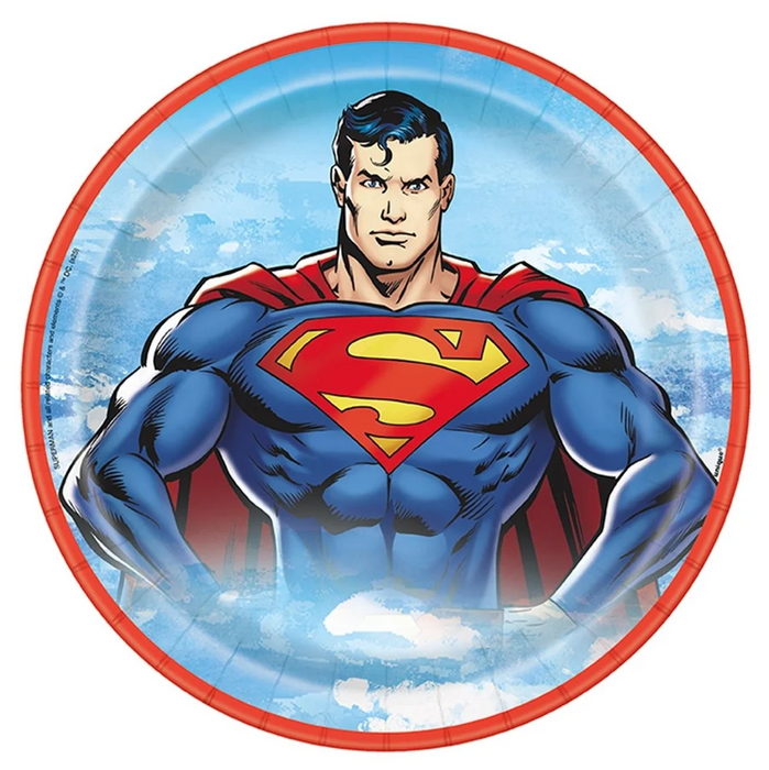 Superman Paper Plates 9in | 8ct