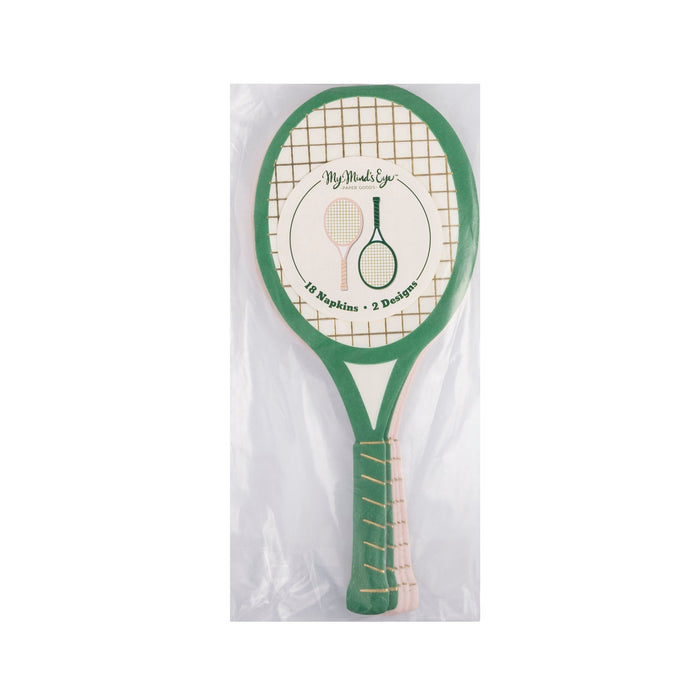 Tennis Racket Napkin Set | 18ct