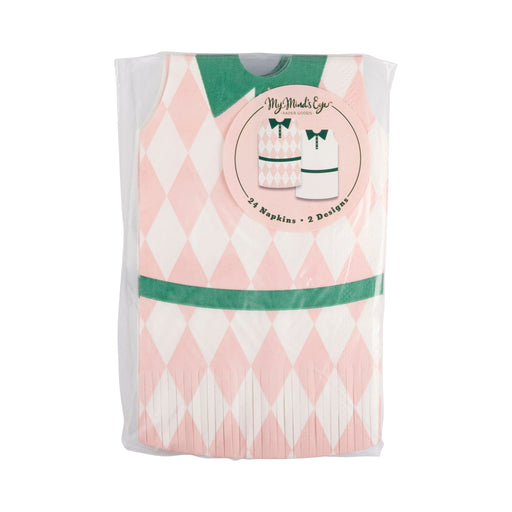 Tennis Dress Fringed Napkin Set | 24ct