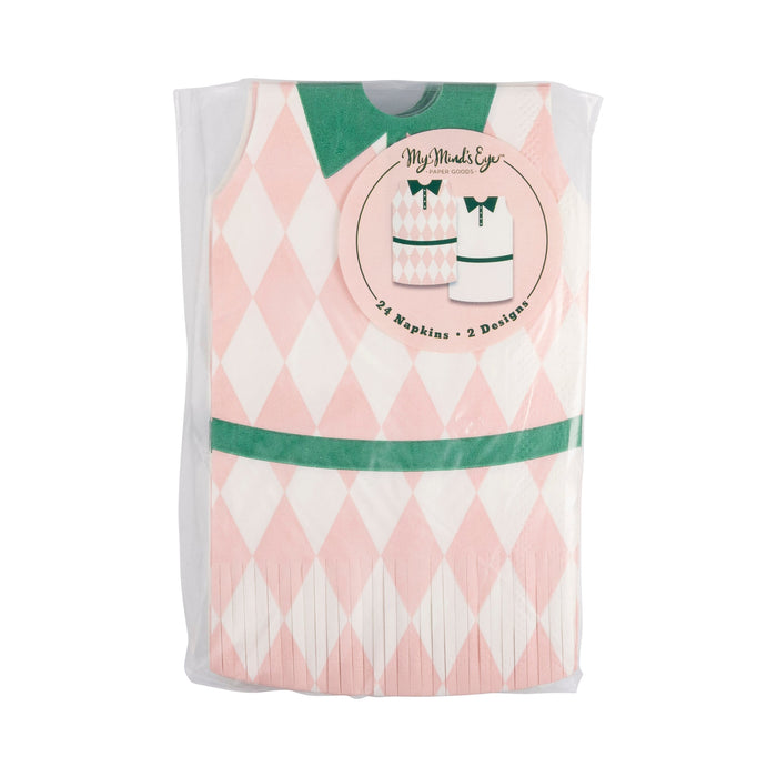 Tennis Dress Fringed Napkin Set | 24ct