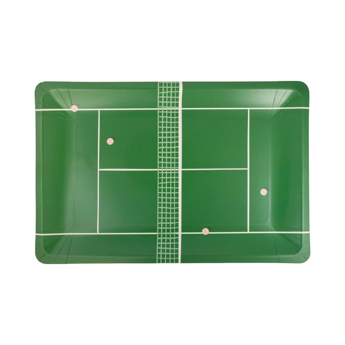 Tennis Court Paper Plate | 8ct