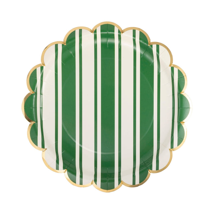 Tennis Striped Plate | 8ct