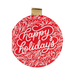 A Christmas Happy Holidays Ornament Beverage Napkin. Comes in a pack of 16.