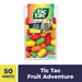 Tic Tac Fruit Adventure: small mints, in a mix of bright colors. Individually wrapped, 1.7 oz size.