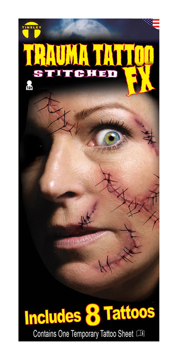 Product photo of Trauma F/X Stitched — a Tinsley Transfers special effects makeup product on a plain background.