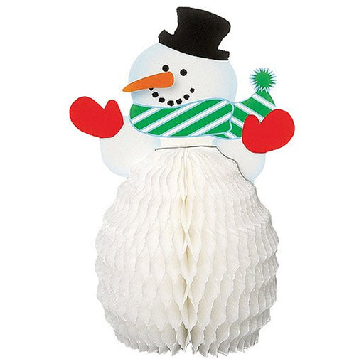 Christmas Snowman Honeycomb Decorations 6" | 1 ct