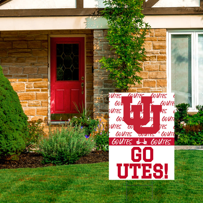 U of U Go Utes! Yard Sign 18" x 24" | 1 ct