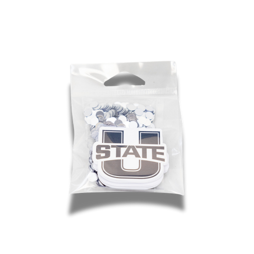 A package of Utah State University Logo Deco-Fetti