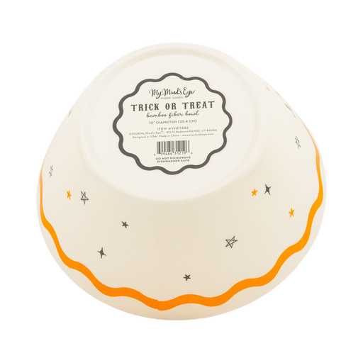 Trick or Treat Bamboo Bowl | 1ct