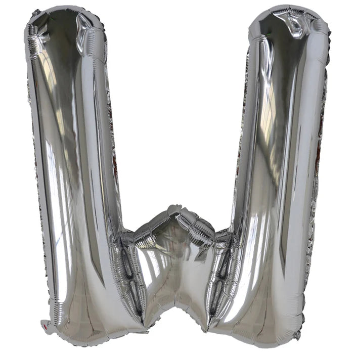 Silver Jumbo Letter Metallic Balloon 34" | 1 ct.