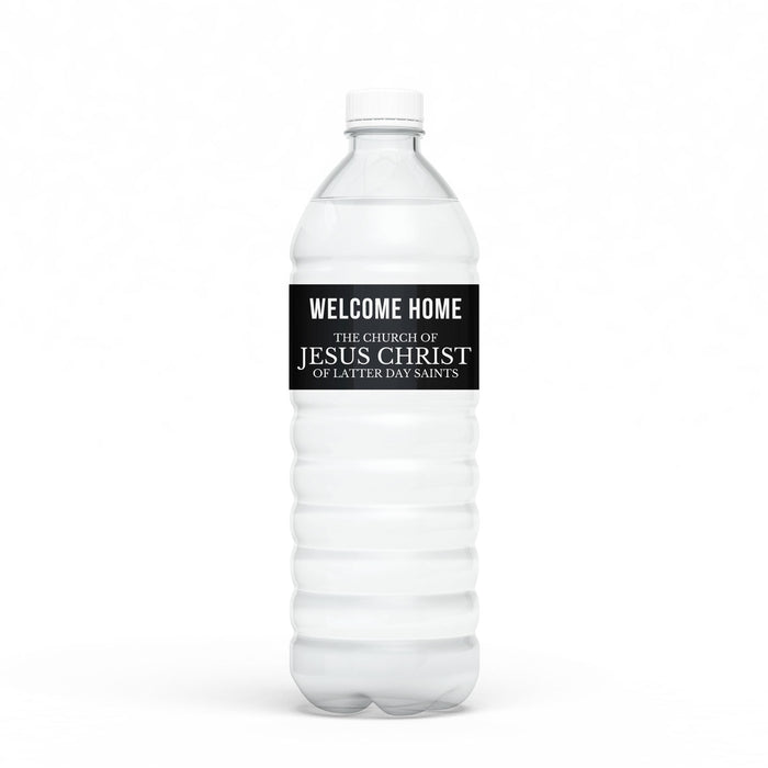 Missionary Welcome Home Water Bottle Label | 12 ct