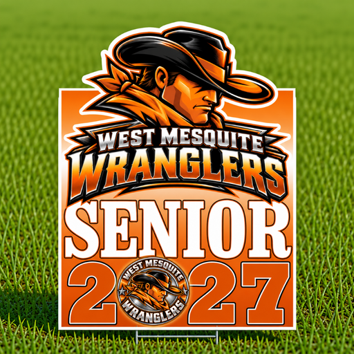 West Mesquite TX High School 2027 SR Yard Sign 22"x28" | 1ct