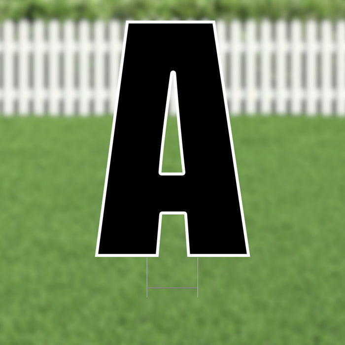 Yard Card Black Letter (21.5") | 1ct