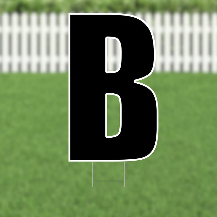 Yard Card Black Letter (21.5") | 1ct