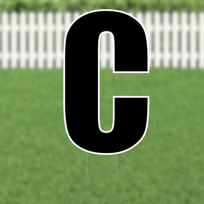 Yard Card Black Letter (21.5") | 1ct